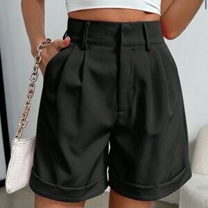 Elegant Black Women's Shorts